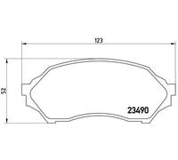 Brake pads P 49 027 BREMBO for MAZDA 323 S Mk VI Saloon 323 F/P Mk VI Hatchback