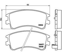 BREMBO P 49 032 Brake pad set