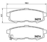 Brake pads P 49 042 BREMBO for MAZDA MPV Mk II