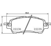 Brake pads P 49 055 BREMBO for MAZDA 2 Hatchback