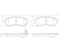 BRAKE PAD SET DISC BRAKE P 49 057 FOR MAZDA 2/DEMIO ZJ-VEM/VE 1.3L P3-VPS 1.3L