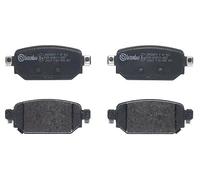 Brembo Rear Brake Pad Set P49063 with Anti-Squeak Plate for Mazda 3 CX-3