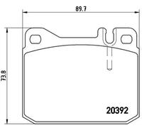 Brembo Brake Pad Front/Rear - P50002