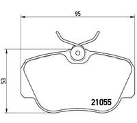 BREMBO P 50 011 Brake pad set