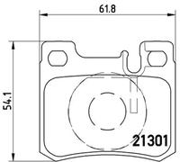 Brake pads P 50 012 BREMBO for MERCEDES-BENZ 190 124 Saloon E-CLASS 124 Coupe