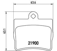 Brake pads P 50 024 BREMBO for MERCEDES-BENZ E-CLASS Coupe C-CLASS