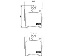Brembo Brake Pads P 50 033 – Fits Mercedes-Benz E-Class Coupe & Convertible
