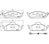 BREMBO P 50 039 Brake pad set