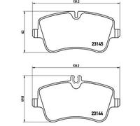 BREMBO P 50 045 Brake pad set