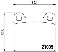 BREMBO P 50 066 Brake pad set