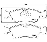 Brake Pads Set fits PUCH G-MODELL W 460 2.5D Rear 87 to 91 OM602.930 Brembo New