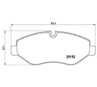 BREMBO P50085 Brake Pad Set Front Fits VW Crafter 30-35 2.0 TDI 2.0 TDI 4motion