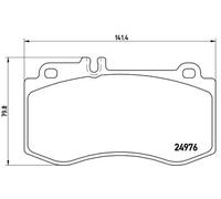 Brake pads P 50 087 BREMBO for MERCEDES-BENZ CLS E-CLASS E-CLASS T-Model