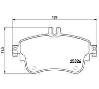Brake Pad Set, disc brake BREMBO P 50 094X for A-CLASS (W176) 1.5 2012-2018