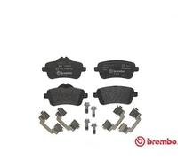 P 50 101 Rear Brake Pad Set 4x Pads Prepared For Wear Indicator Braking Brembo