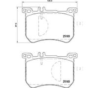 Brake Pads Set Front P50111 Brembo 0004202705 0064204920 0064209720 0074203220