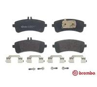 P50132 Rear Brake Pad Set 4x Pads Prepared For Wear Indicator Braking By Brembo