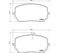 Brake pads P 50 149 BREMBO for MERCEDES-BENZ GLE GLS GLE Coupe