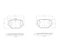BREMBO P 50 170 Brake pad set