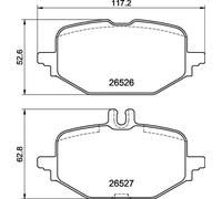 Brake pads P 50 172 BREMBO for MERCEDES-BENZ C-CLASS C-CLASS T-MODEL E-CLASS CLE