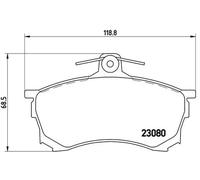 BREMBO P 54 021 Brake pad set
