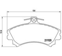 BREMBO P 54 022 Brake pad set