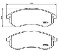 BREMBO P 54 033 Brake pad set