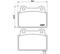BREMBO P 54 052 Brake pad set