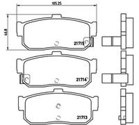 BREMBO P 56 029 Brake pad set