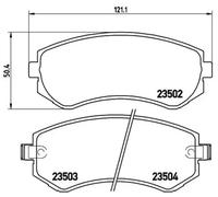 BRAKE PAD SET DISC BRAKE FOR NISSAN ALMERA/Hatchback PULSAR/VI SENTRA SABRE 1.4L