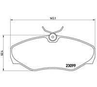 Brake Pads Set fits OPEL VIVARO A 2.5D Front 03 to 14 Brembo 1605198 1605215 New