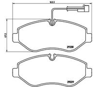 Brake pads P 56 066 BREMBO for NISSAN RENAULT TRUCKS
