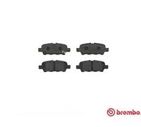 Brembo Brake Pad Set P56068 Rear, Anti-Squeak Plate, Wear Indicator, Nissan Altima/Murano/Suzuki