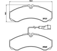 Brake pads P 56 069 BREMBO for IVECO NISSAN RENAULT TRUCKS