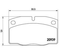 Brake pads P 59 005 BREMBO for OPEL LOTUS