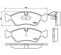 BREMBO P 59 017 Brake pad set