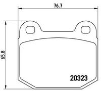 BREMBO P 59 025 Brake pad set