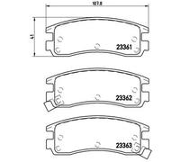 BREMBO P 59 027 Brake pad set