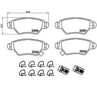 Brake Pads Set fits VAUXHALL ZAFIRA A 1.6 Rear 99 to 05 Brembo 09117717 9195147