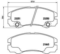 Brake pads P 59 033 BREMBO for OPEL FRONTERA B