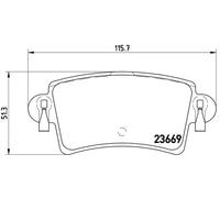 Brembo Brake Pad Set Rear With Caliper Screws Fits Nissan Opel Renault Vauxhall
