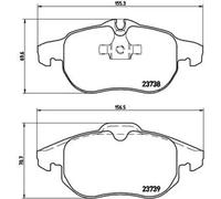 BREMBO P 59 043 Brake pad set