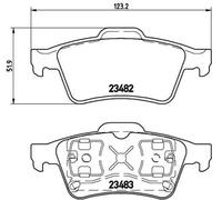 BREMBO P 59 044 Brake pad set
