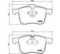 Brake pads P 59 049 BREMBO for CADILLAC SAAB OPEL