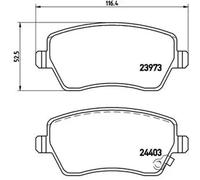 Brake pads P 59 050 BREMBO for SUZUKI OPEL