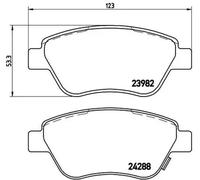 BREMBO P 59 051 Brake pad set