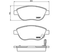 Brembo Brake Pad Set Front With Caliper Screws For Fiat 500L Opel Corsa Vauxhall