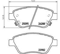 Brake pads P 59 081 BREMBO for OPEL ADAM