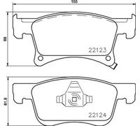BREMBO Brake pad set PRIME LINE with acoustic wear warning P 59 083 Brake pads,Brake pad set, disc brake OPEL,VAUXHALL,Corsa E Schrägheck (X15)
