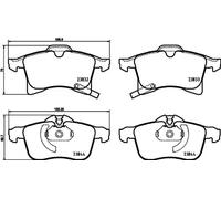 Brake Pads Set fits OPEL CORSA D, E 1.6 Front 2007 on Brembo 1605099 1605264 New